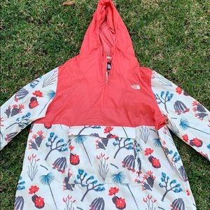 the north face women's fanorak coral - women’s XL